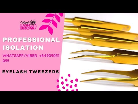 Load and play video in Gallery viewer, Camellia Eyelash Extension Tweezers