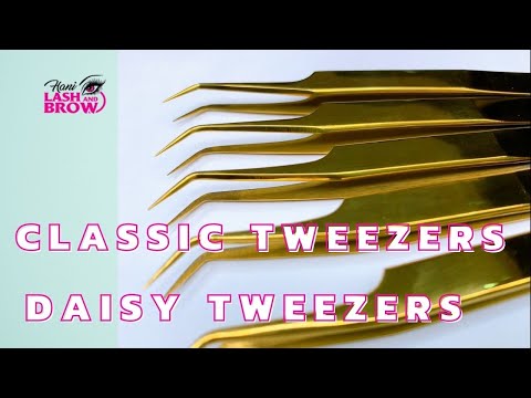 Load and play video in Gallery viewer, Daisy Eyelash Extension Tweezers