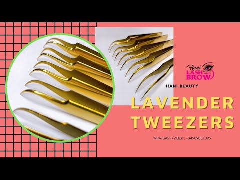 Load and play video in Gallery viewer, Lavender Eyelash Extension Tweezers