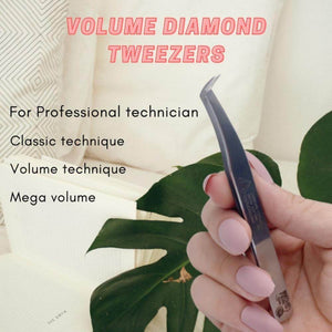 Diamond Eyelash Extension Tweezers
