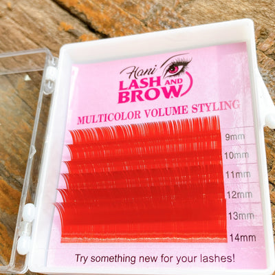 SMALL COLOR LASH TRAY  (BLUE , BROW , RED ,  PURPLE )