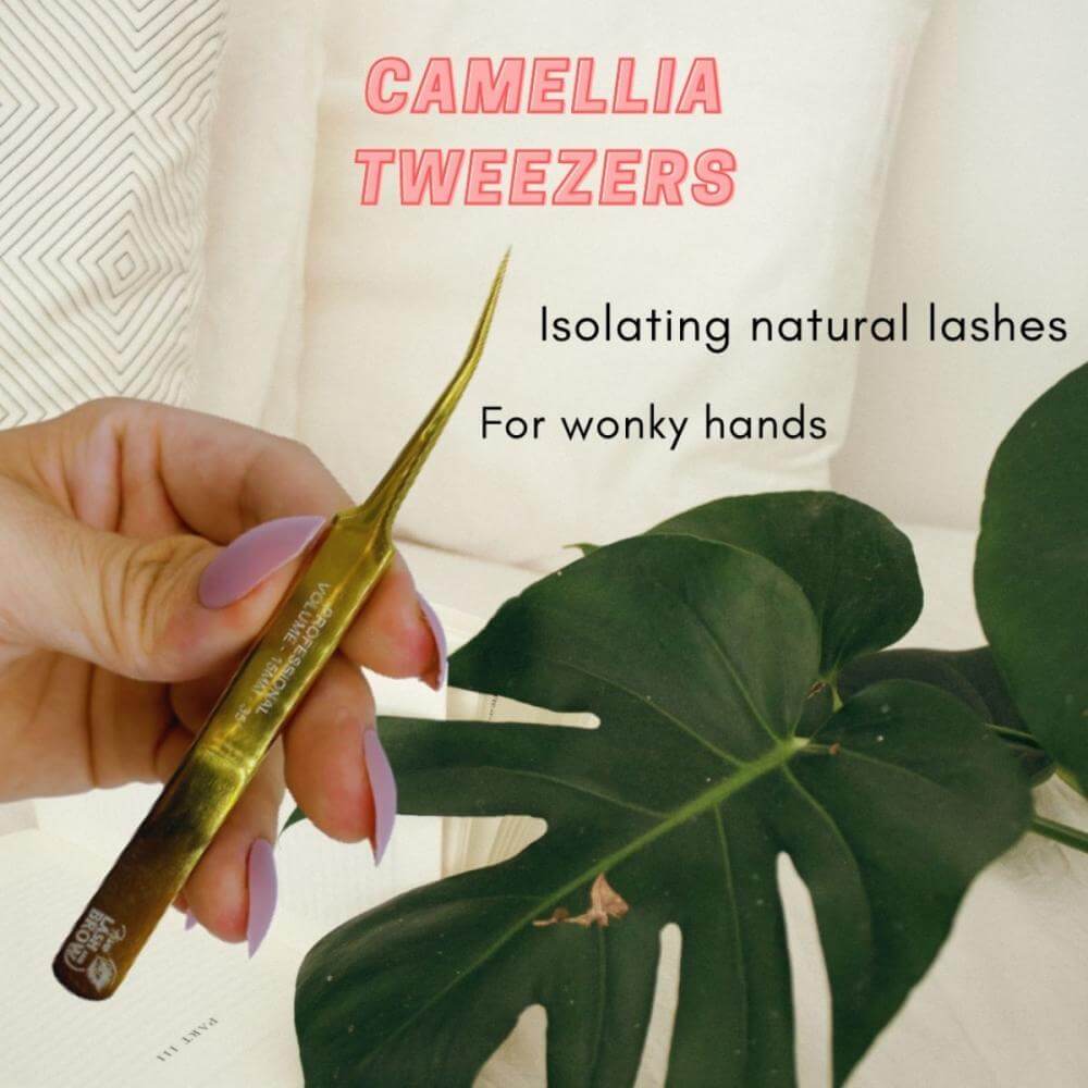 Camellia Eyelash Extension Tweezers