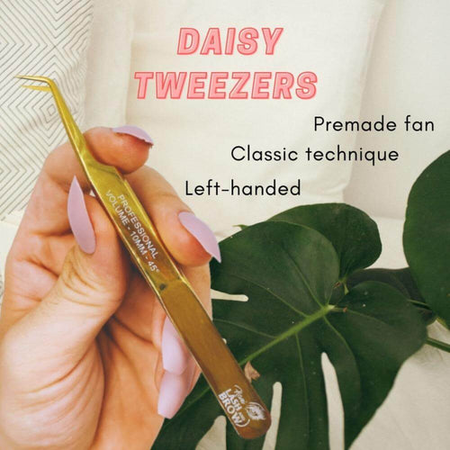 Load image into Gallery viewer, Daisy Eyelash Extension Tweezers
